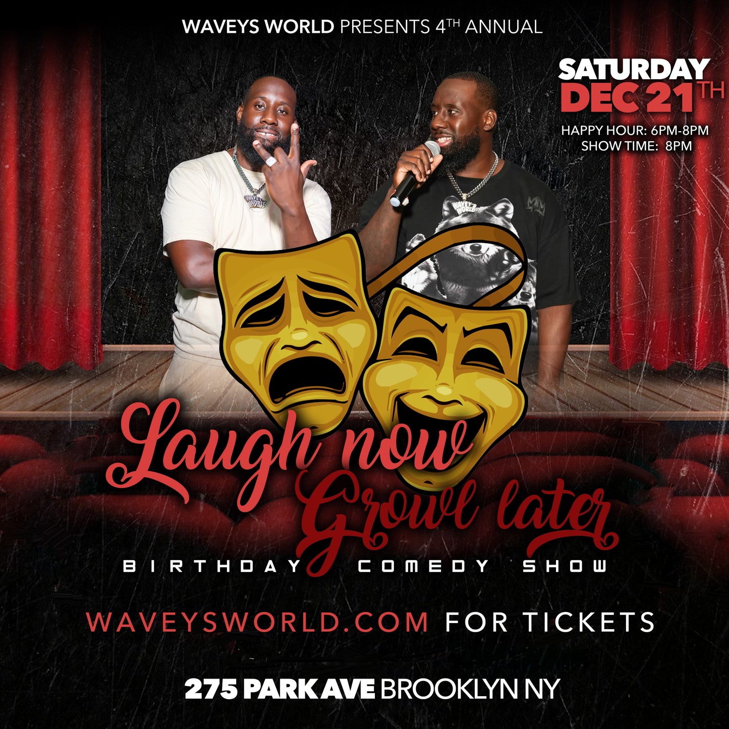 Laugh Now Growl Later Birthday Comedy Show
