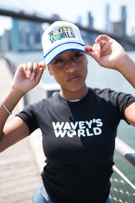 Emoji Trucker White/Royal Blue