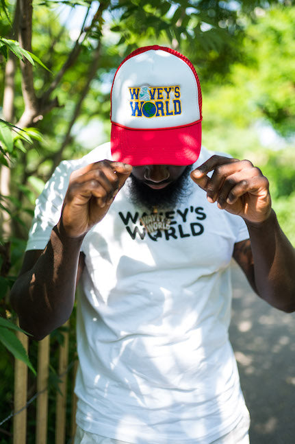 Emoji Trucker White/Red